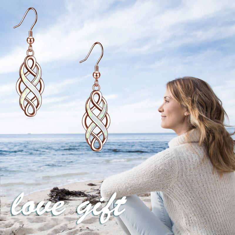 Celtic Earrings Sterling Silver Dangle Dangling Earrings Jewelry  Gifts for Women Girls - Málle