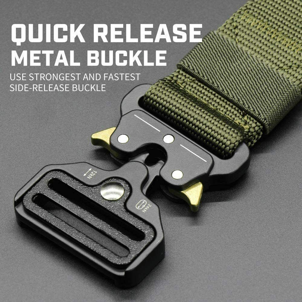 Military Tactical Belt Heavy Duty Security Working Utility Nylon Army Waistband - Málle