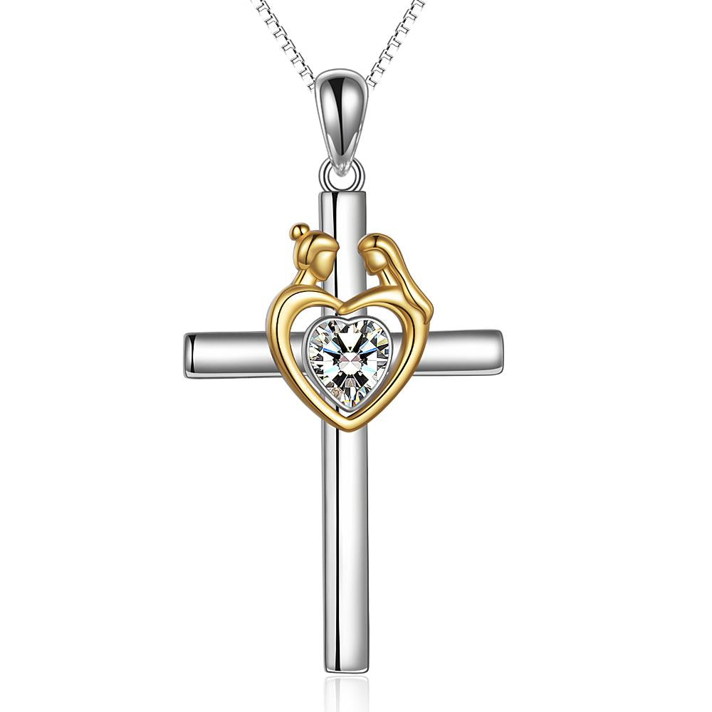 Best Friend Sterling Silver Engraved Cross - Málle