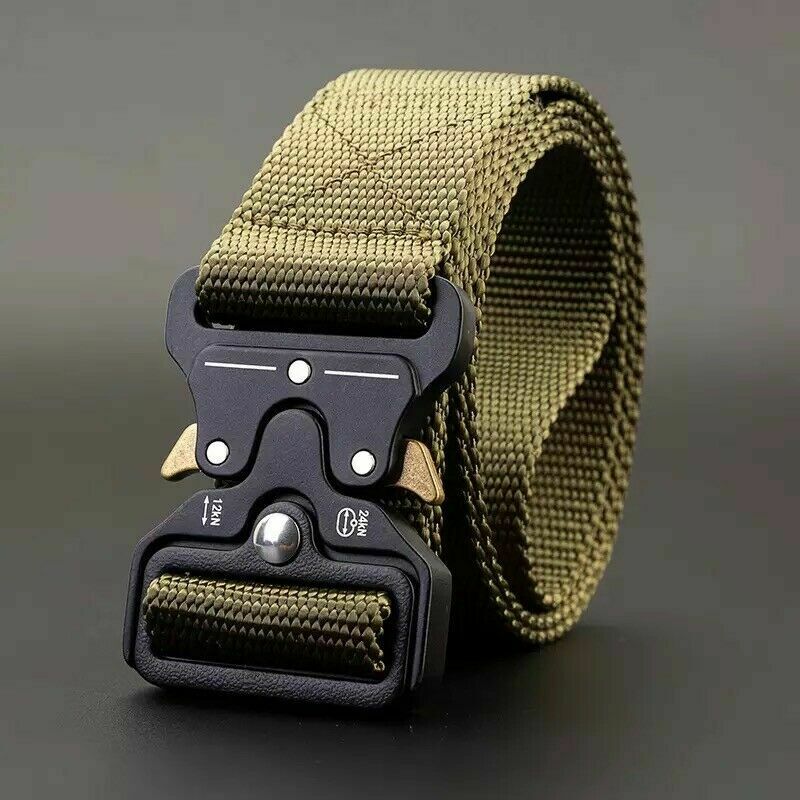 Military Tactical Belt Heavy Duty Security Working Utility Nylon Army Waistband - Málle